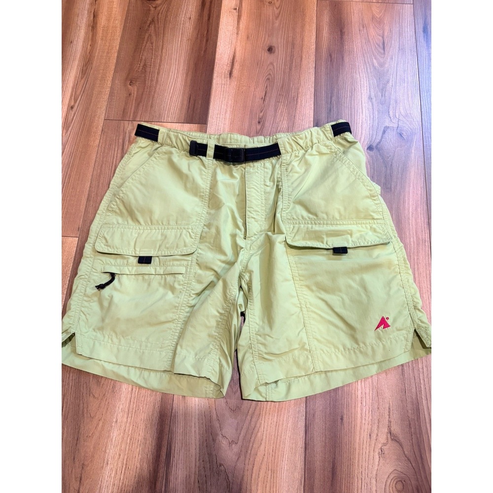 Eastern Mountain Sports Hiking Outdoors Nylon Cargo Shorts Lime Green Women's 8 - Picture 1 of 8